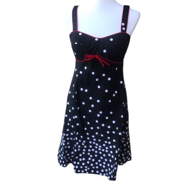 Dresses & Skirts - Red, white and black polka dot sundress!